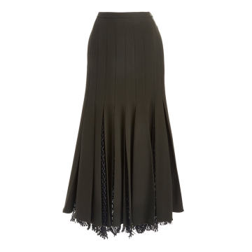 Exclusive One of a Kind Valery Wool Skirt