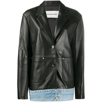 Molly Denim Layered Leather Jacket