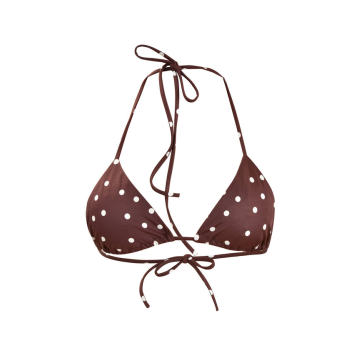 Dejando Huellas Polka-Dot String Bikini Top