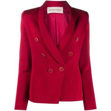 slim-fit double breasted blazer
