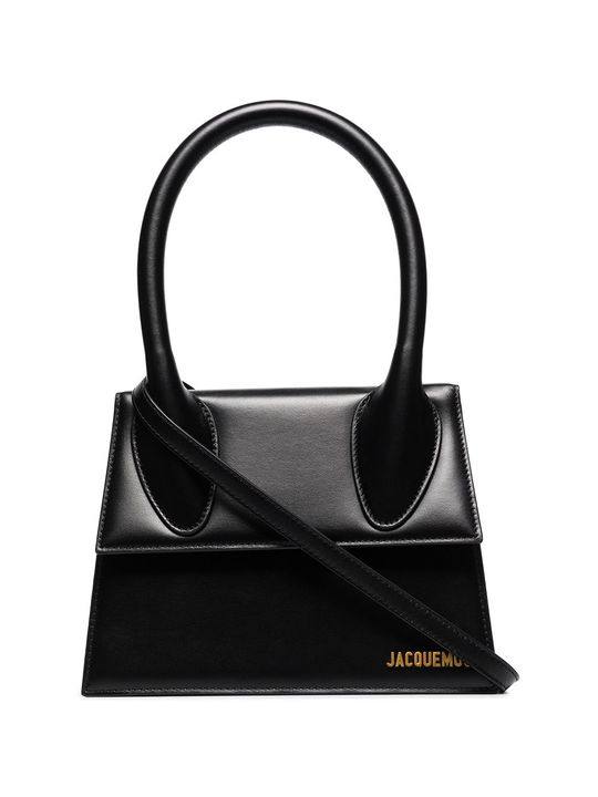 Black Le grand Chiquito leather tote bag展示图