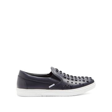 Grove star-embellished low-top leather trainers