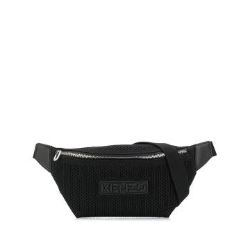 mesh logo belt bag