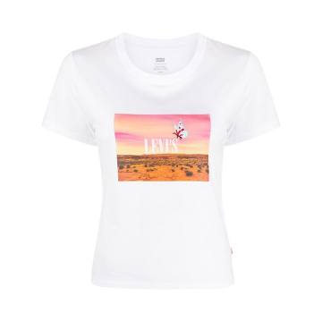 desert logo print T-shirt