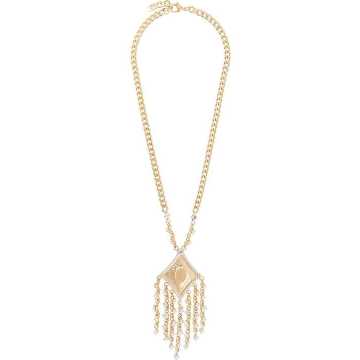 crystal-fringed necklace