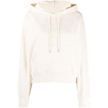 cotton hoodie with tiger flocking