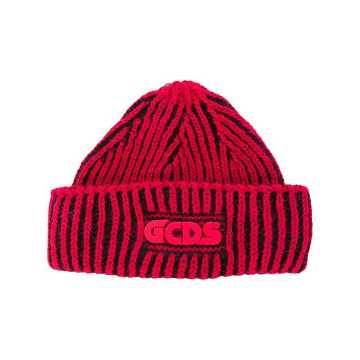 ribbed knit beanie hat