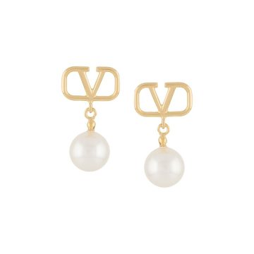 VLOGO pearl earrings