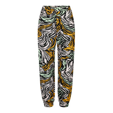 Zaza Zebra-Print Cotton Sweatpants