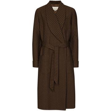 GG belted trench coat