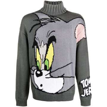 Tom & Jerry intarsia knit jumper