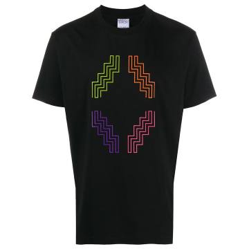 cross print T-shirt