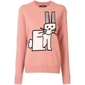 兔子嵌花毛衣
