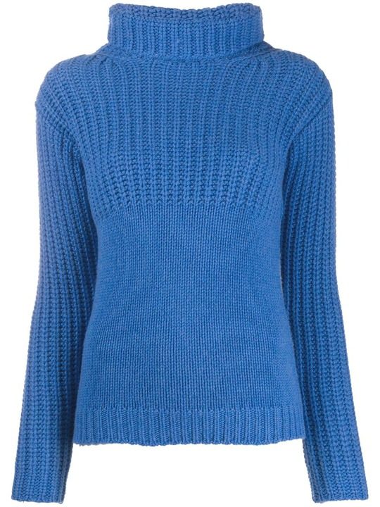 contrast knit cashmere jumper展示图