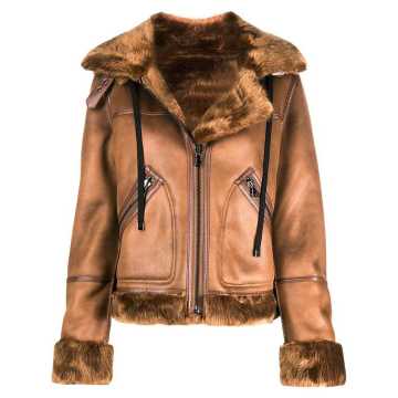 fur-lined jacket