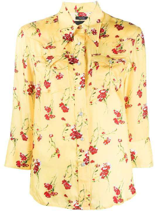 floral button-down shirt展示图