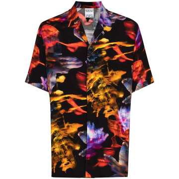 Graphic floral print shirt