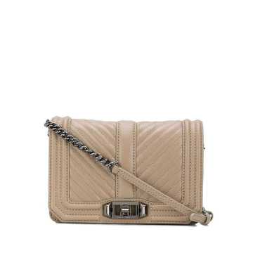 chevron quilted crossbody bag