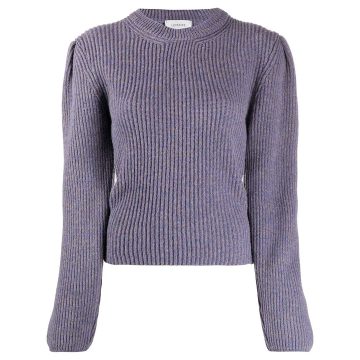 long-sleeved cable knit jumper