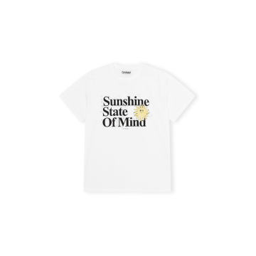 Basic Cotton 'Sunshine' Jersey T-Shirt