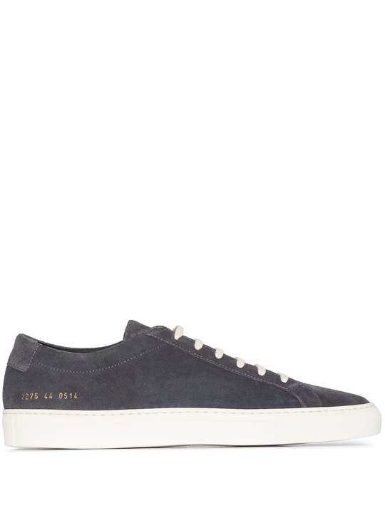 Washed Black Achilles Suede Low Top Sneakers展示图