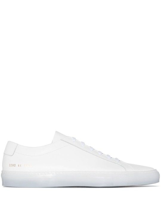 White Achilles Leather Low Top Sneakers展示图