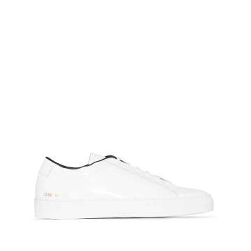 white Achilles leather low top sneakers