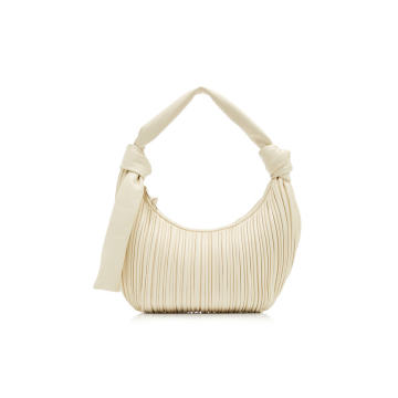 Neptune Pleated Leather Shoulder Bag