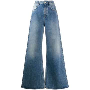 flared high-rise jeans