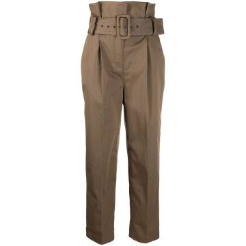 Khol cropped belted trousers