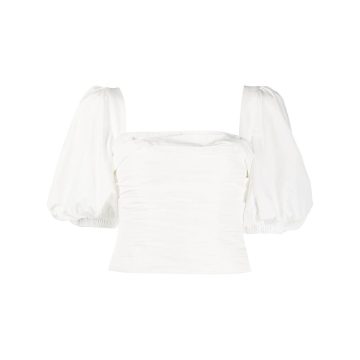 short puff sleeves blouse