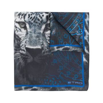 leopard-print scarf