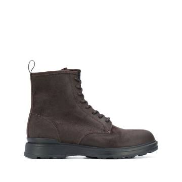 chamois leather combat boots