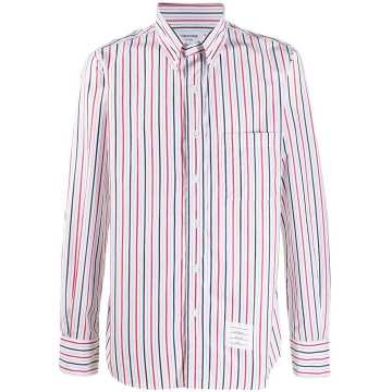striped button-up shirt