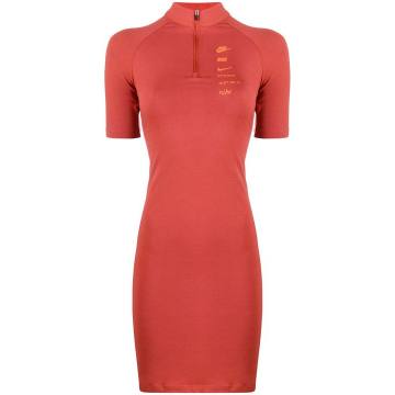 Swoosh fitted dress