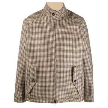 check-pattern reversible jacket
