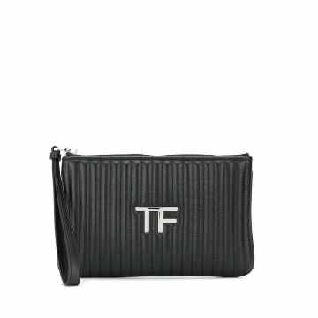 TF quilted clutch bag