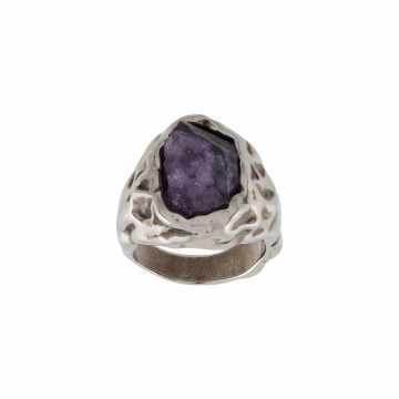 紫晶镶嵌戒指
