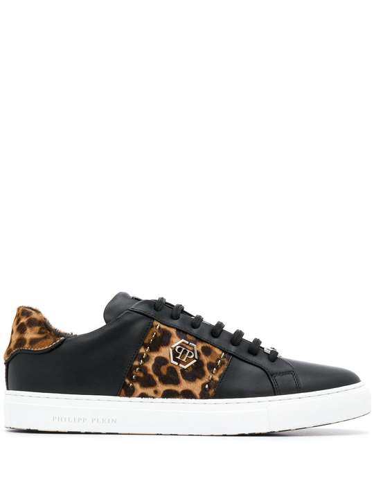 leopard-print low-top sneakers展示图