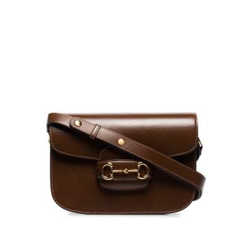 brown Horsebit 1955 leather shoulder bag