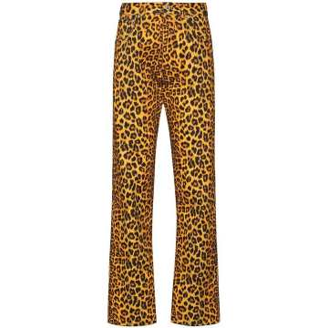 leopard print jeans