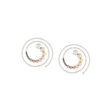 spiral beaded earrings