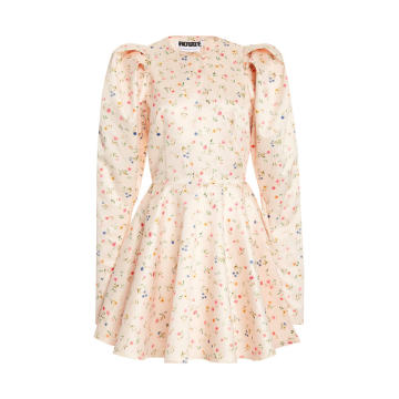Pauline Floral Puff-Sleeve Mini Dress