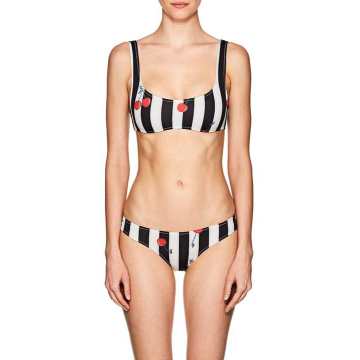 Elle Cherry Striped Bikini Top