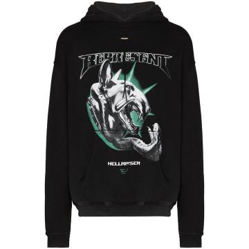 Hellraiser graphic-print hoodie