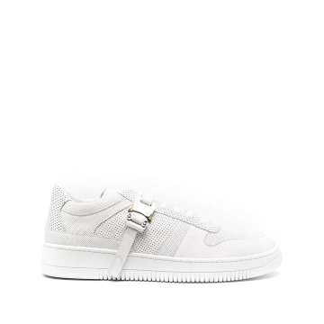 buckle-embellished perforated sneakers