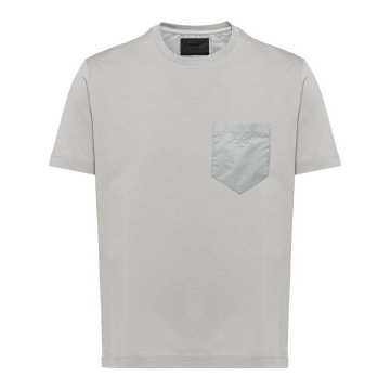 contrast chest pocket T-shirt