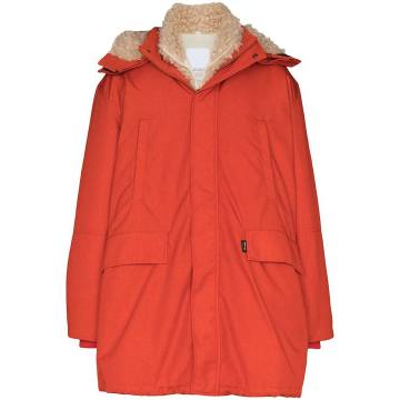 oversize faux-shearling coat