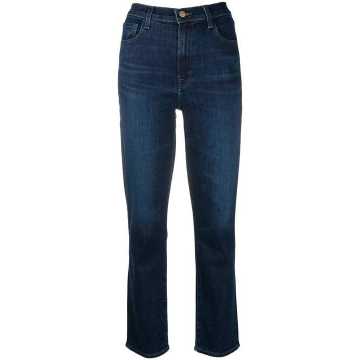 Alma high-rise straight jeans