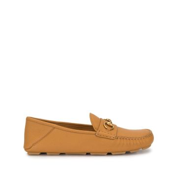 Horsebit leather driver loafers
